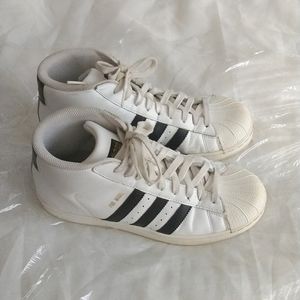 Adidas High Top Superstar Sneakers